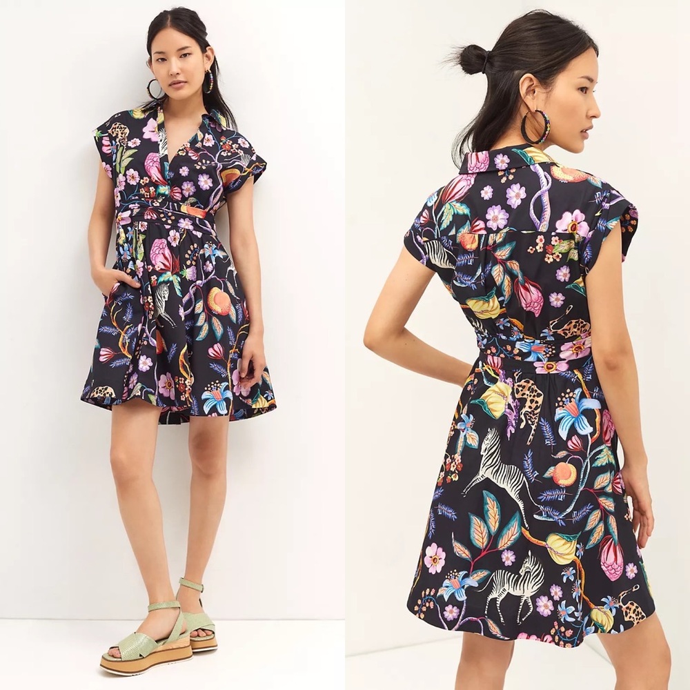 NWT Anthropologie Maeve Floral Mini Dress